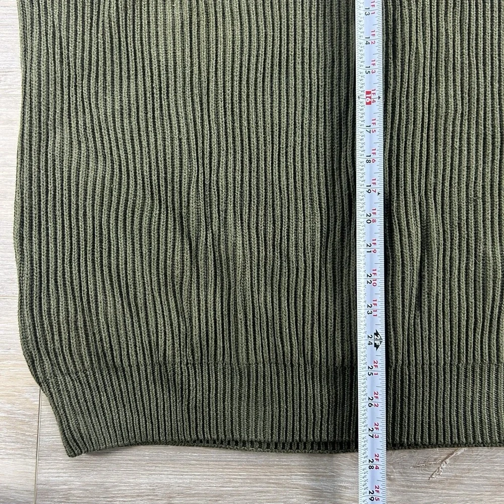 LL Bean Sweater Mens XXL Olive Cotton Chunky Knit Crewneck Australia‎ Heritage